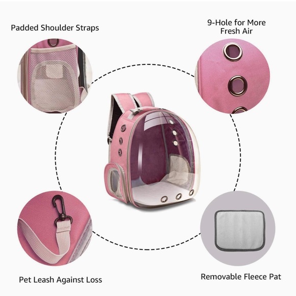 Cat or Small Dog Backpack ~ Black ~ Brand New - Picture 3 of 12